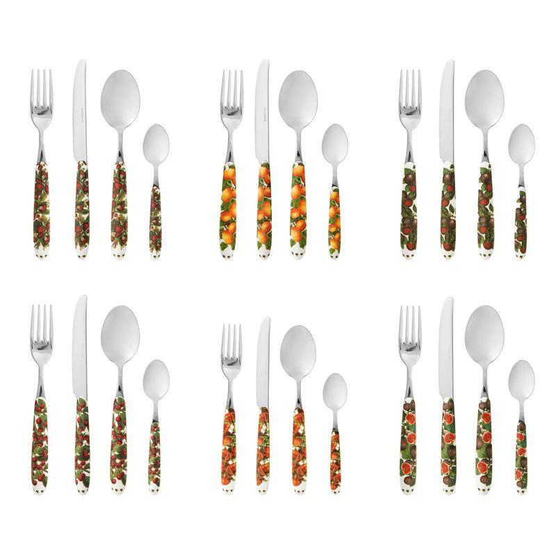 Набір столових приборів з малюнком фруктів Le Primizie Brandani 24 шт., фото 1