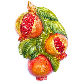 Оригінальний настінний декор з кераміки "Гранати"