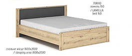 Ліжко двоспальне ламелями з ДСП в спальню 160 Домініка Мебель Сервіс