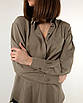 Сорочка жіноча оливкова oversize WOOLBOOK, фото 5