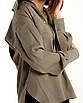 Сорочка жіноча оливкова oversize WOOLBOOK, фото 6