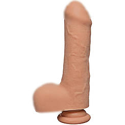 Фаллоимитатор Doc Johnson The D - Uncut D - 7 Inch With Balls ULTRASKYN, диаметр 4,5см, необрезанный