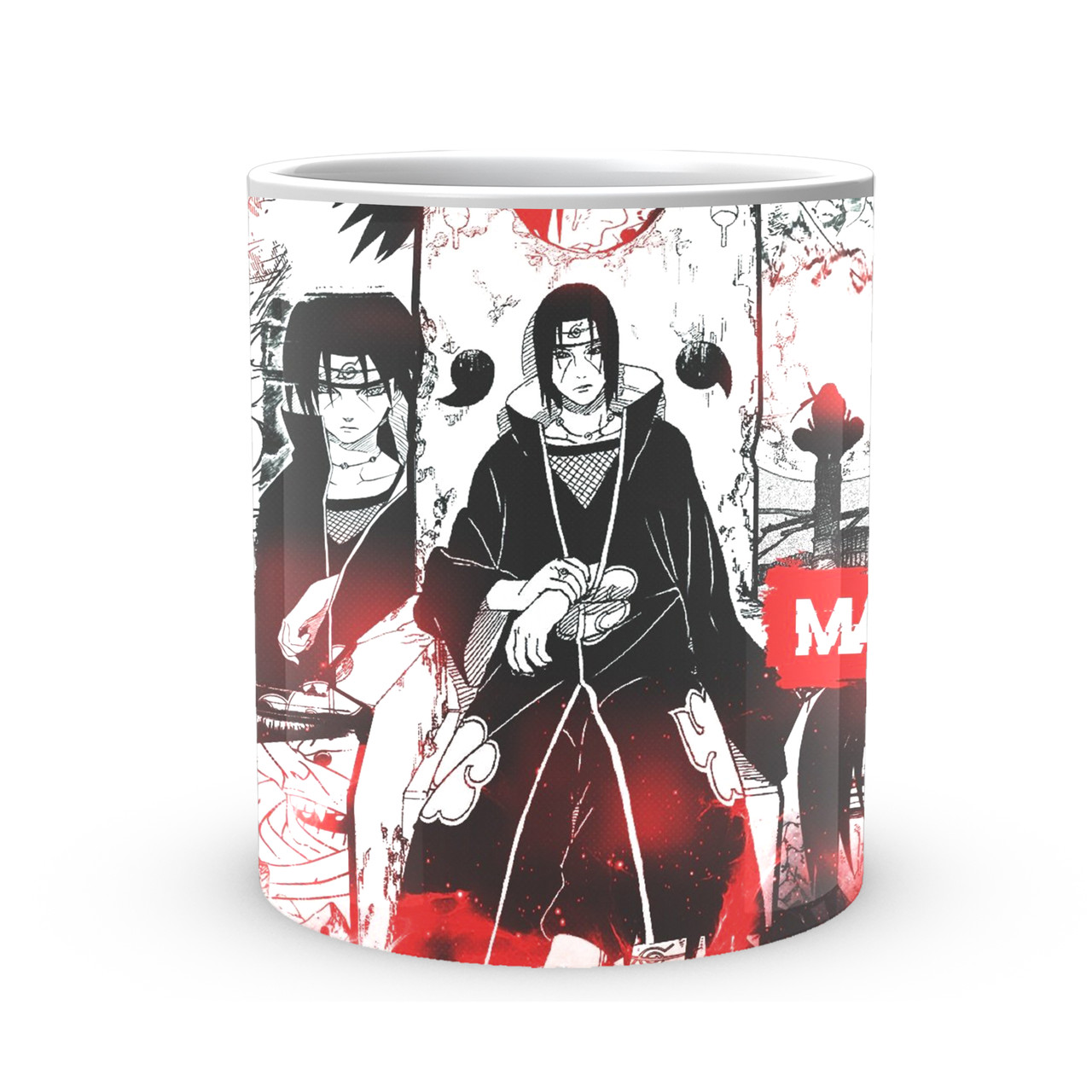 Кухоль Geek Land білий Наруто Naruto У стрибку на червоному тлі NA.02.597, фото 1