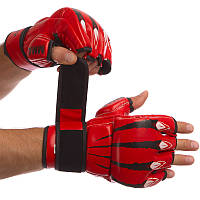 Перчатки для смешанных единоборств Zelart 1394 размер L Red-Black