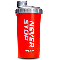 Шейкер Progress Nutrition Shaker Red Silver (серебряно-красный)(700 мл.)