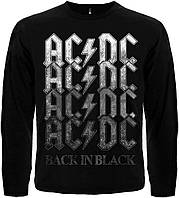 Футболка с длинным рукавом AC/DC "Back in Black" (black), Размер XXL