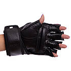 Рукавички для змішаних єдиноборств шкіряні Boxer 2018-4 розмір L Red-Black, фото 4