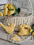 Великодній набор іграшок "Кролик, пташка, сердечко", Н-9 -11 см, для віночка, декор на Великдень,, фото 3