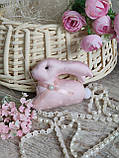 Великодній набор іграшок "Кролик, пташка, сердечко", Н-9 -11 см, для віночка, декор на Великдень,, фото 6