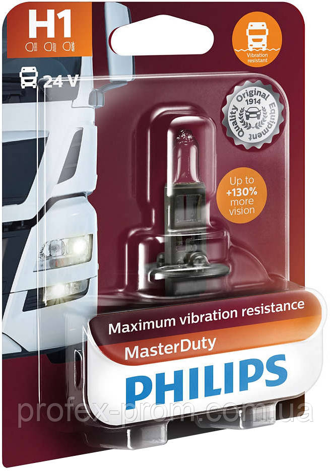 Автолампа Philips H1 13258 MD 24 V 70W (P14,5s) В1 (блістер) (шт.), фото 1
