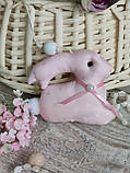 Великодній кролик, текстильна іграшка кролик, декор на Великдень, символ року 2023, фото 10