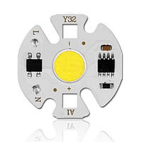 COB светодиод 7W Белый холодный 220V AC 32мм