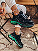 Жіночі кросівки Balenciaga Triple S Clear Sole Black/Neon Green 541624W09ON1047, фото 8