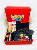 Naruto Box Подарочный набор / Наруто Аниме Бокс Бананка Футболка / Оригинальные подарки для мальчика