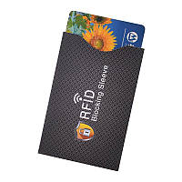 Візитниця RFID чохол для кредитних банківських карток із захистом від сканування Чорний 1 шт