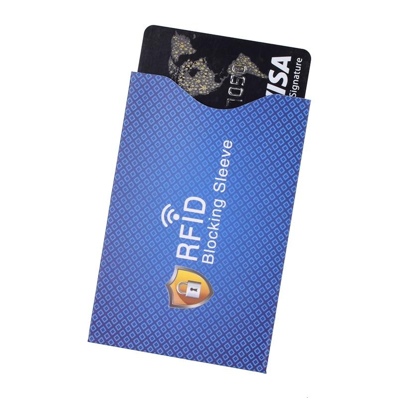 Візитниця RFID чохол для кредитних банківських карток із захистом від сканування Синій 1 шт