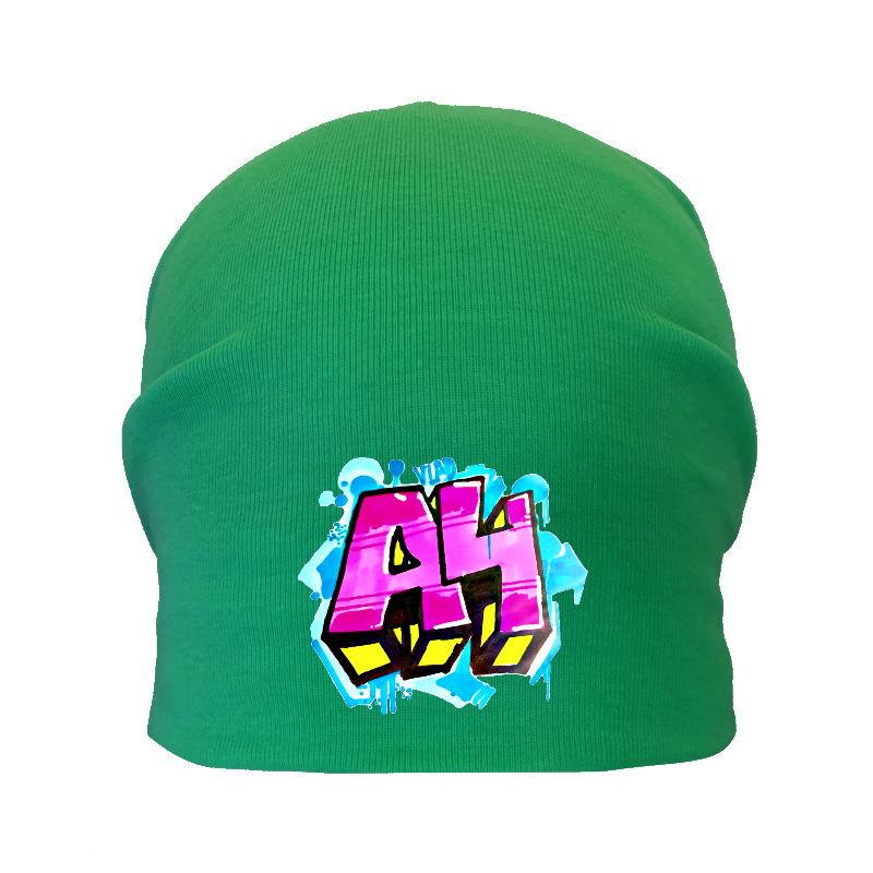 Шапка дитяча Влад Папір А4 зелена (А4-004) 50-52 см, 54-56 см, фото 1