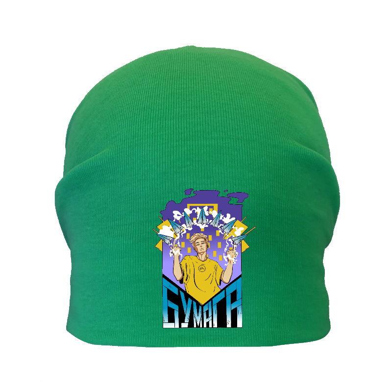 Шапка дитяча Влад Папір А4 зелена (А4-007) 50-52, 54-56 см, фото 1