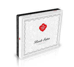 Постільна білизна COTTON BOX BRODE SATEN AMY євро - 4 наволочки, фото 5