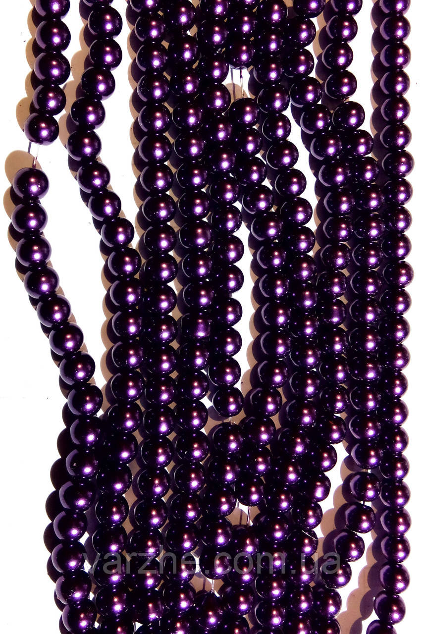 Керамічні намистини,темно фіолетові 3 мм