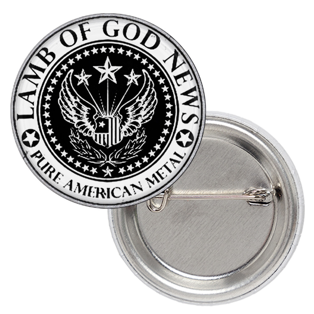 Значок Lamb Of God "Pure American Metal" (wings)