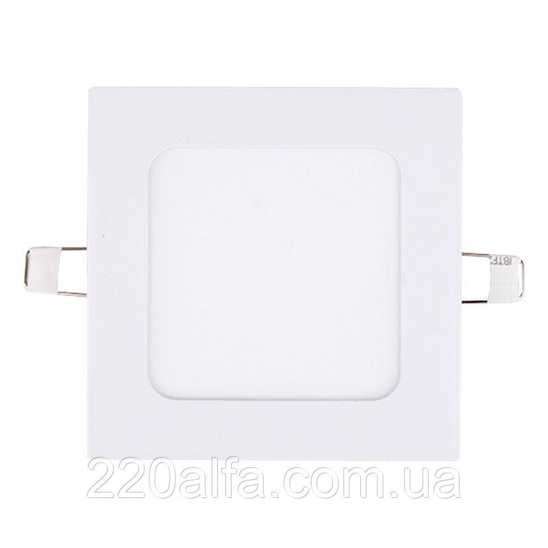 LED-панель Квадратна 4100К 120х120 мм раб. 80х80мм 6 Вт 540 Лм, фото 1