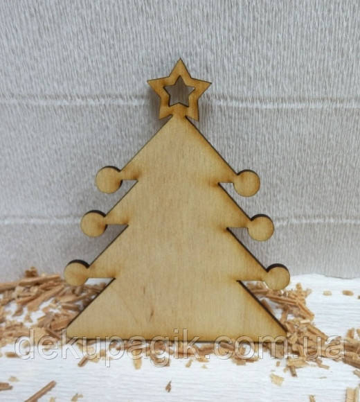 Підвіска Ялинка-2, 10см, фото 1