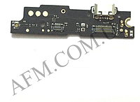 Шлейф (Flat cable) Meizu M3 Note (M681H) с разъёмом зарядки, с микрофоном, плата зарядки