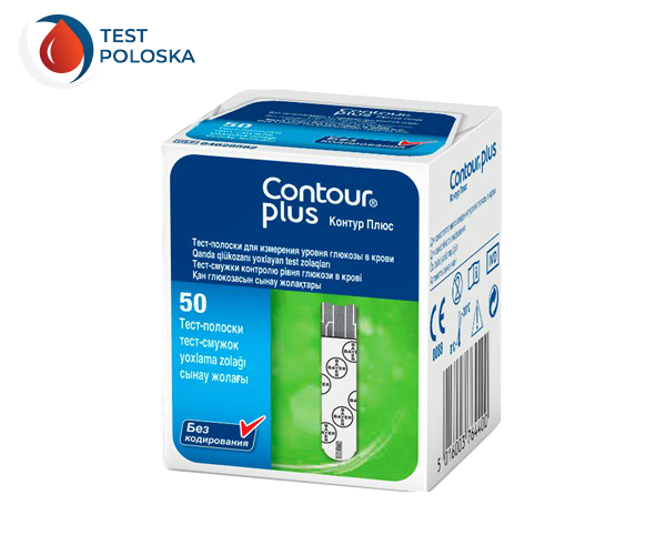 Тест-полоски Контур Плюс (Contour Plus) 50 шт 1 упаковка: продажа, цена ...
