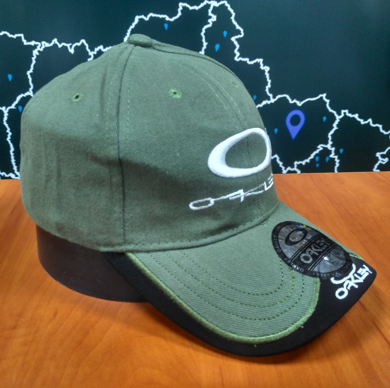 Бейсболка Oakley Олива, фото 1