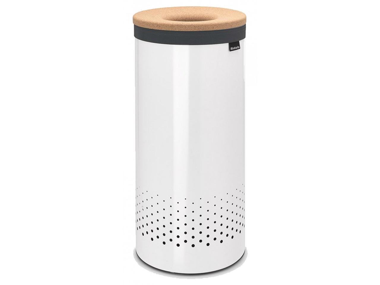 Бак для білизни Brabantia з пробковою кришкою, 35 л, білий (104367)