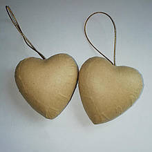 Заготовка пап'є-маше серце 60 х 70 мм