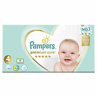 Подгузники Pampers Premium Care Размер 4, 9-14кг, 104 шт