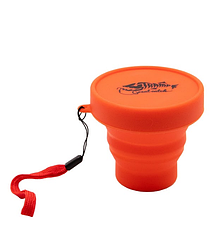 Стакан складаний силіконовий з кришкою 180 мл. Tramp, UTRC-083-terracota