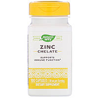 Цинк хелат 30 мг Nature's Way Zinc Chelate легкоусвояемая форма 100 капсул