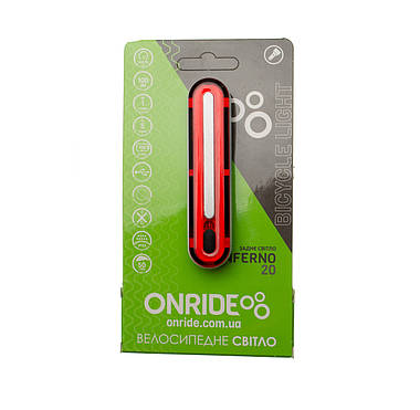 Задній ліхтар ONRIDE Inferno 20 USB 100 Lm Білий, фото 2