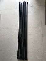 Радиатор дизайнерский вертикальный Rimini II 4/1800 Черный матовый 1800*236
