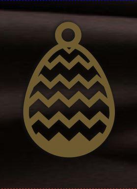 Декор яйцо с подвесом и рис. 3, 10см - фото 1 - id-p1393993698