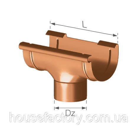 Воронка зливна 125/90 мм, Gamrat Magnat, фото 1