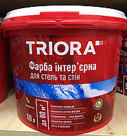 Фарба інтер'єру єрна для стель та стін TRIORA 3,5 л