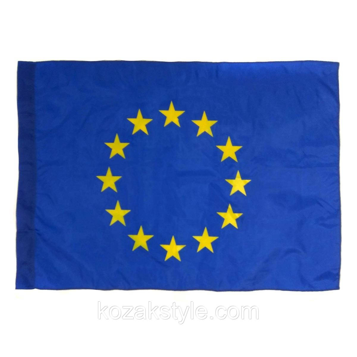 Флаг Евросоюза нейлоновый 140*90 см - фото 1 - id-p444924537