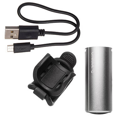 Передній ліхтар ONRIDE Cub USB 200 Lm Сріблястий, фото 3