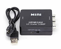 Конвертер HDMI to AV (RCA) (тюльпаны) адаптер переходник HDMI2AV