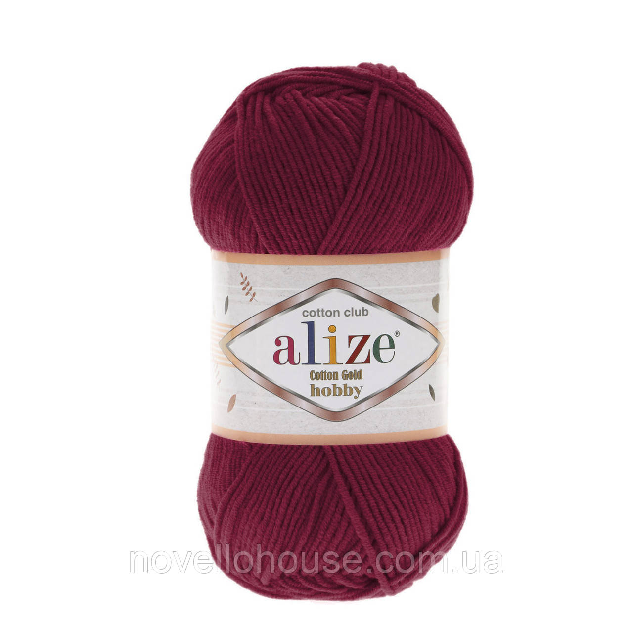 Alize COTTON GOLD HOBBY (Котон Голд Хобі) № 390 вишня (Пряжа бавовна, нитки для в'язання)