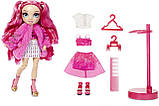 Лялька Рейнбоу Хай Стелла Монро Фуксія Rainbow High Stella Monroe Fuchsia Fashion Doll S2 572121 MGA Оригінал, фото 5