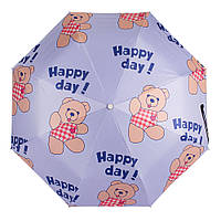 Парасолька складана повний автомат KAFA "Мишка Тедді" антивітер, УФ-захист (3324)