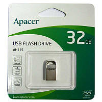 Флешка  32Gb  Apacer AH115 Metal silver