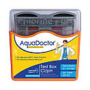AquaDoctor Box таблетковий тестер для басейну Cl і pH. Для вимірювання, перевірки рівня хлору і Пш у басейні, фото 2