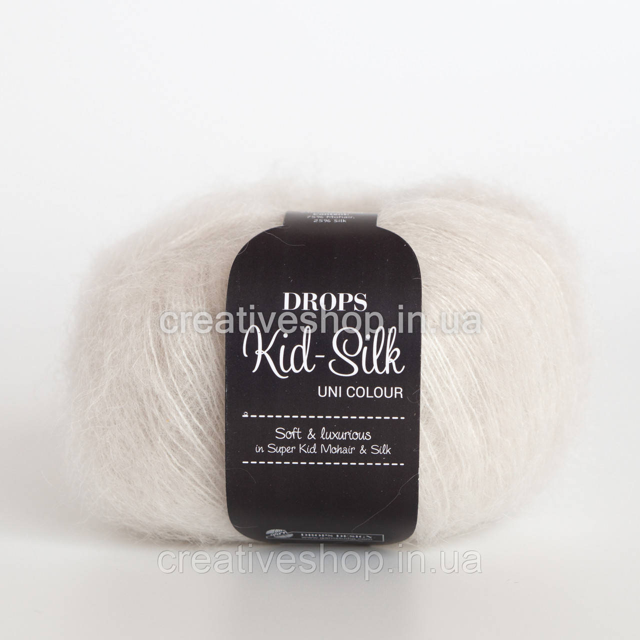Пряжа Drops Kid Silk (колір 38 chalk)