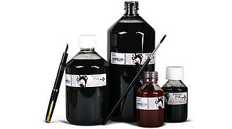 Traditional Shellack based EXTRA BLACK INK 100 ml